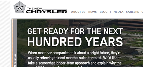 The New Chrysler website