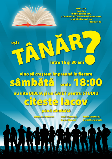 Graphic Designing Christian Youth Meeting Poster