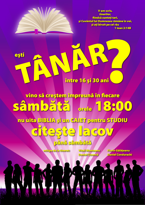 Graphic Designing Christian Youth Meeting Poster - final
