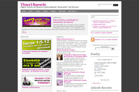 New Website - Tineri Sararie
