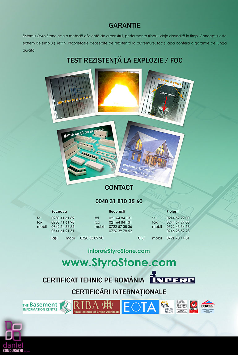 Graphic Design Styro Stone brochure - update