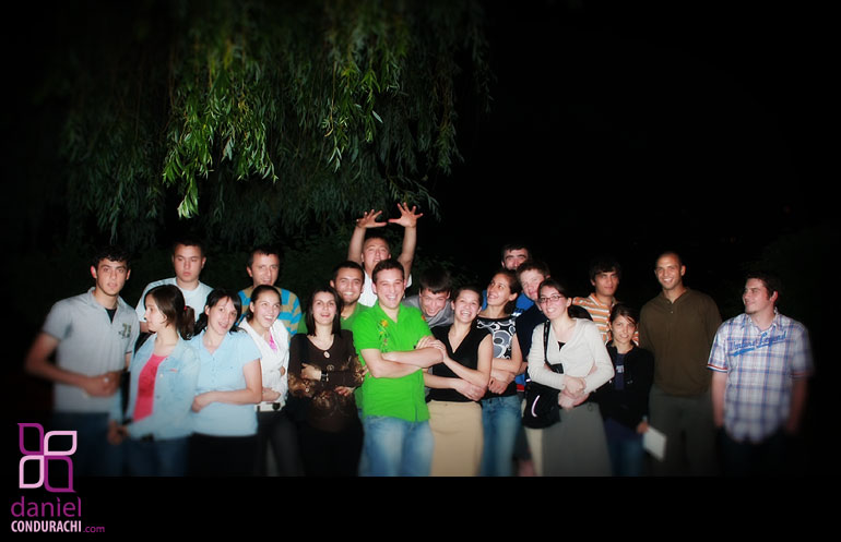 Daniel Condurachi Blog byCodDot Photo Image of group of friends people smiling at Ruben Schipor Birthday Party We Trust in the Name of the Lord